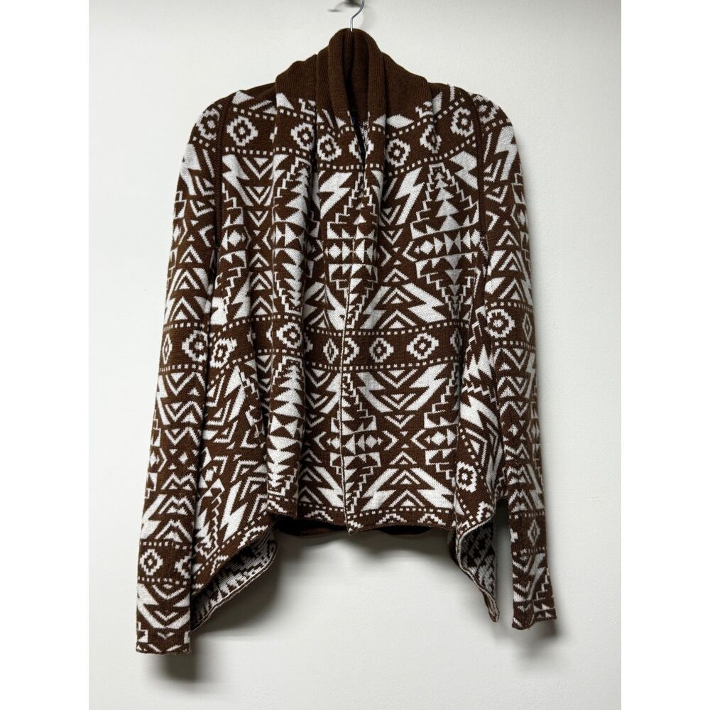 PATAGONIA Pine Mountain Wrap Lambswool Blend Brown/Ivory, Sz S